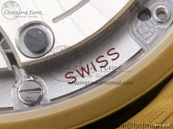 0124 WeatherProof De Ville Power Reserve YG MKF 1:1 Best Edition Black Dial on Black Leather Strap A 7758